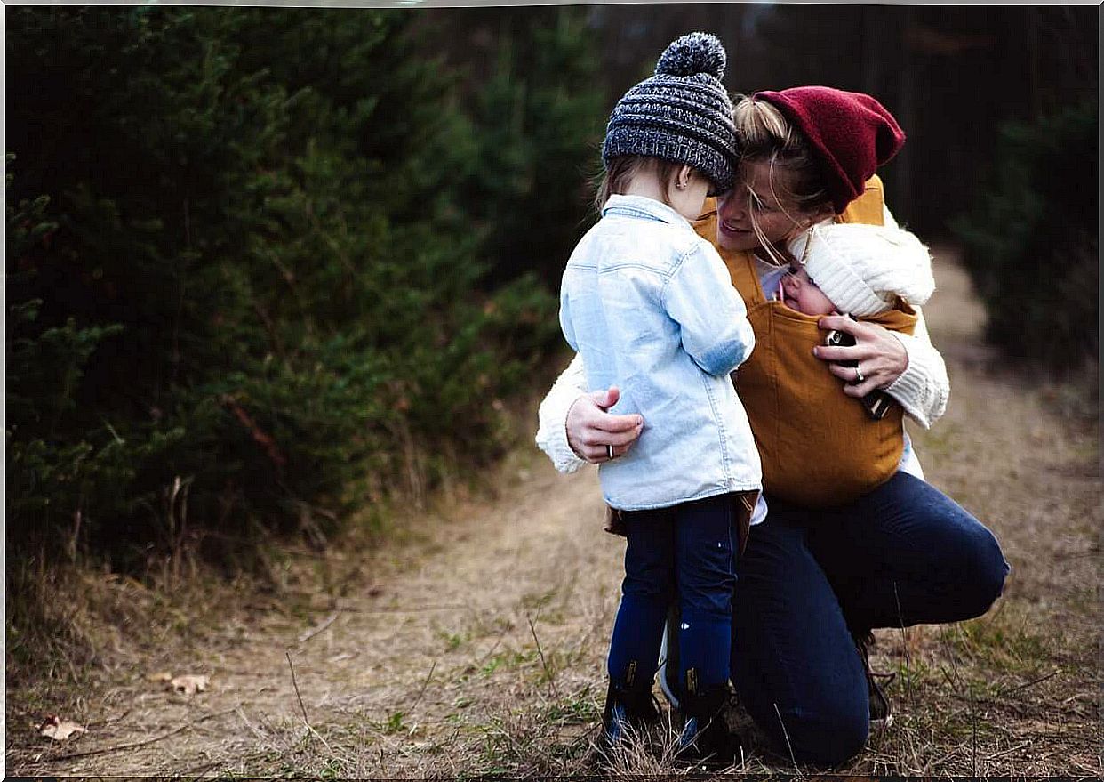 Field Mother with Son